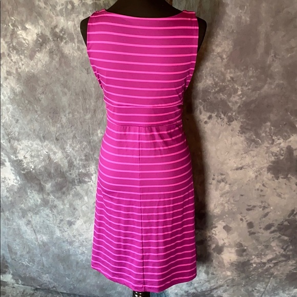 Eddie Bauer Sleeveless Striped Dress Women size Large 🥳 Host Pick 🥳 - Picture 4 of 8